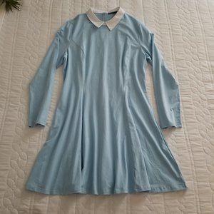 FENSACE Light Blue Peter Pan Collar Dress (XXL)